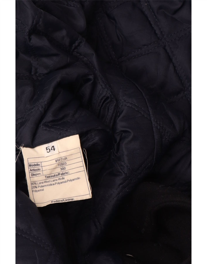 Marina Yachting Herren Pea Coat IT 54 2XL Marineblaue Wolle