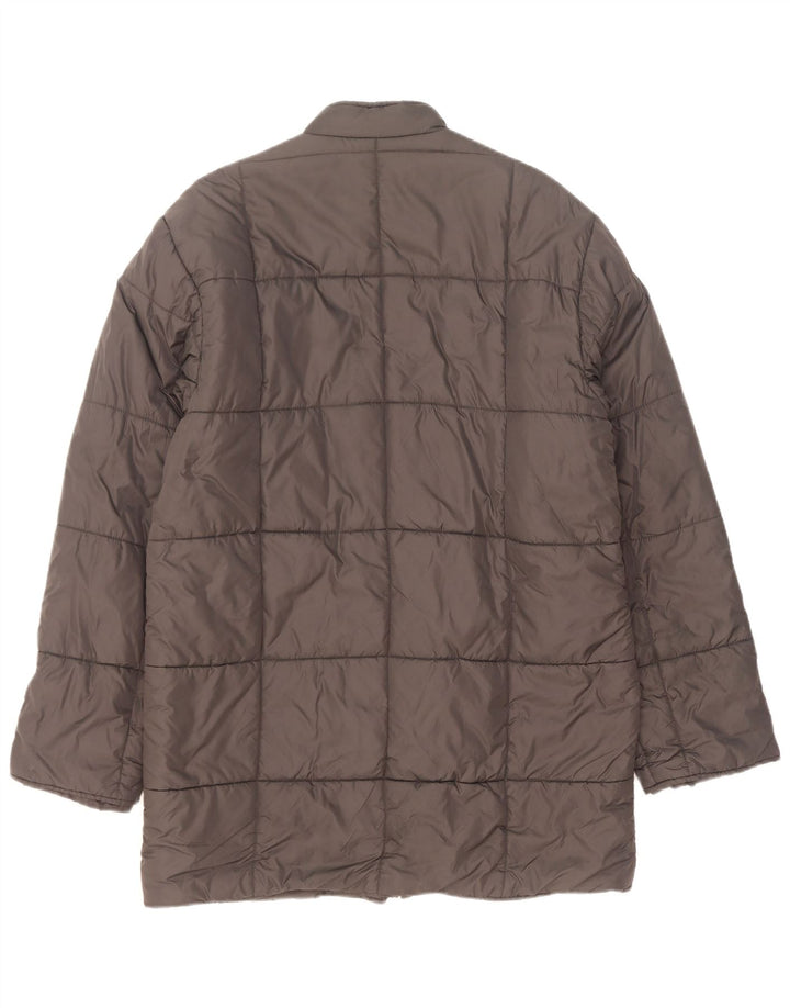 Alberto Aspesi Herren Wattierte Jacke UK 38 Mittelgraues Nylon
