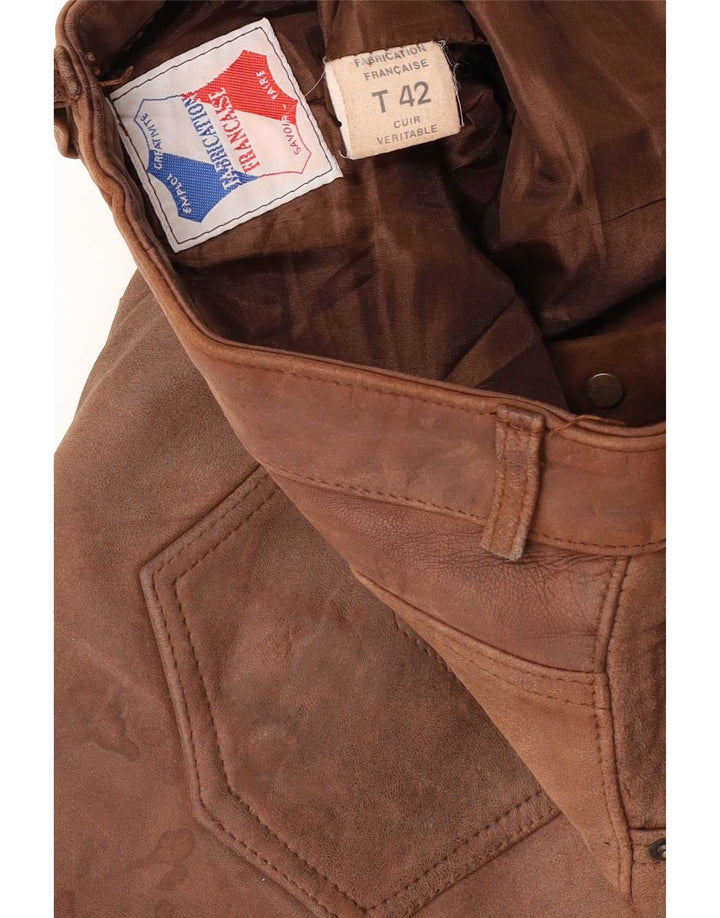 Vintage Herren Lederhose W30 L34 Braun