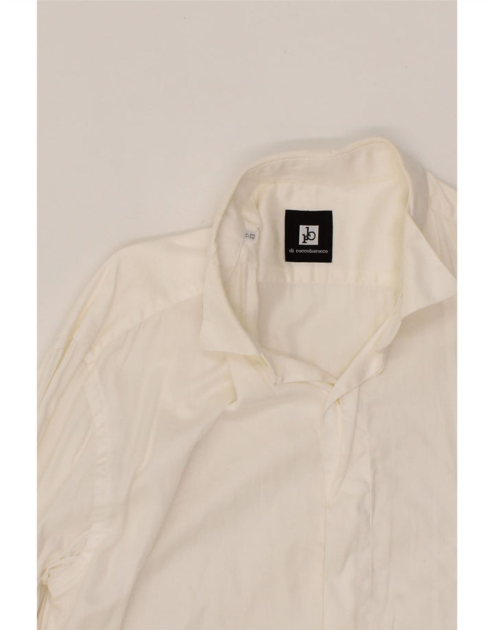 ROCCOBAROCCO Mens Formal Shirt Size 43 17 XL White Vintage Roccobarocco and Second-Hand Roccobarocco from Messina Hembry 