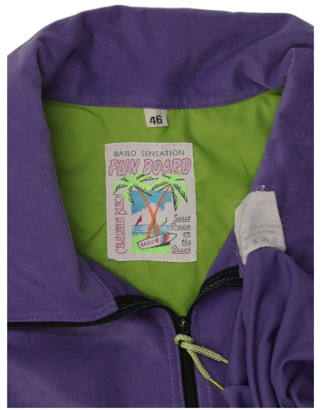 Bailo Damen-Trainingsanzug mit grafischem Pullover, EU 46, XL, Lila, Farbblock