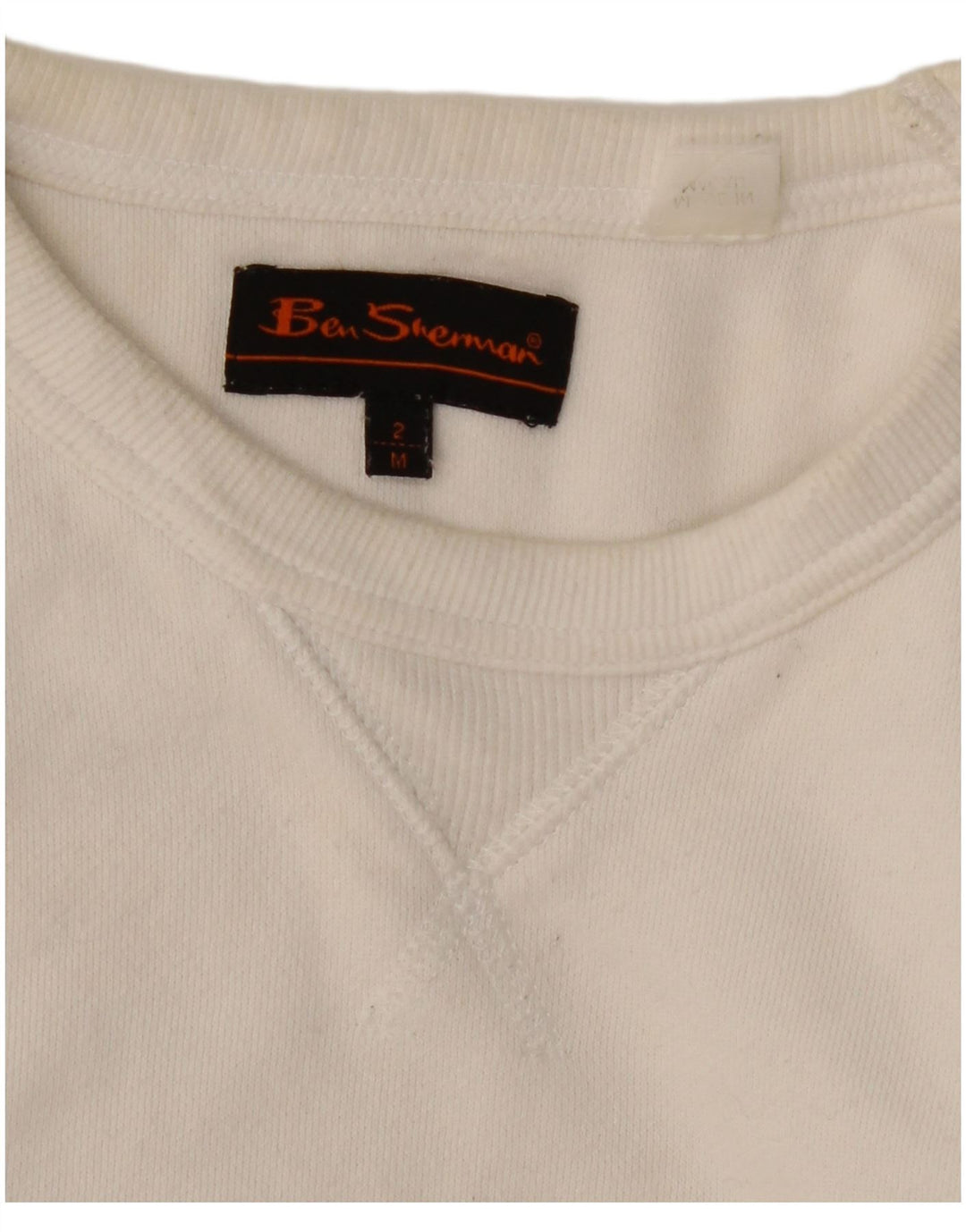 Ben Sherman Herren-Sweatshirt mit Grafik, mittelweiße Baumwolle