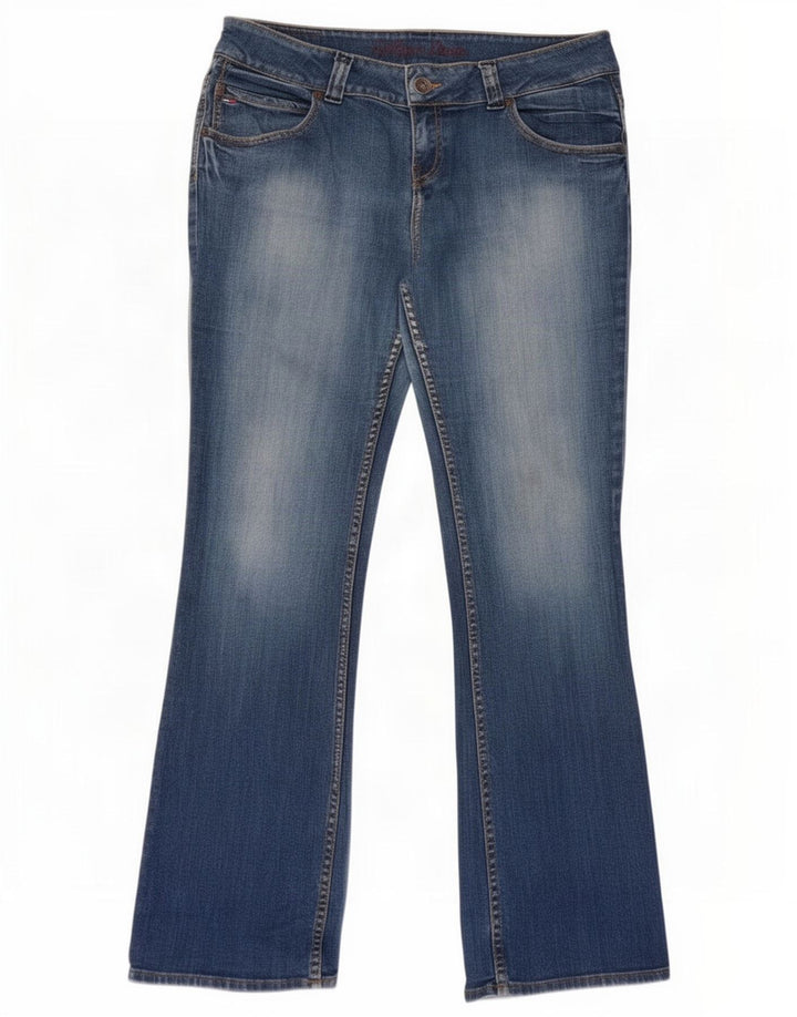 Tommy Hilfiger Damen Regular Bootcut Jeans W34 L34 Blaue Baumwolle