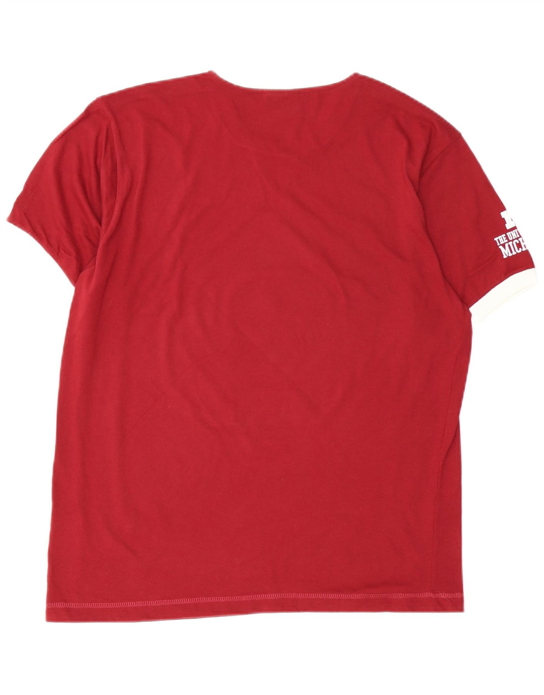 CHAMPION Herren Michigan Graphic T-Shirt Top Large Burgund