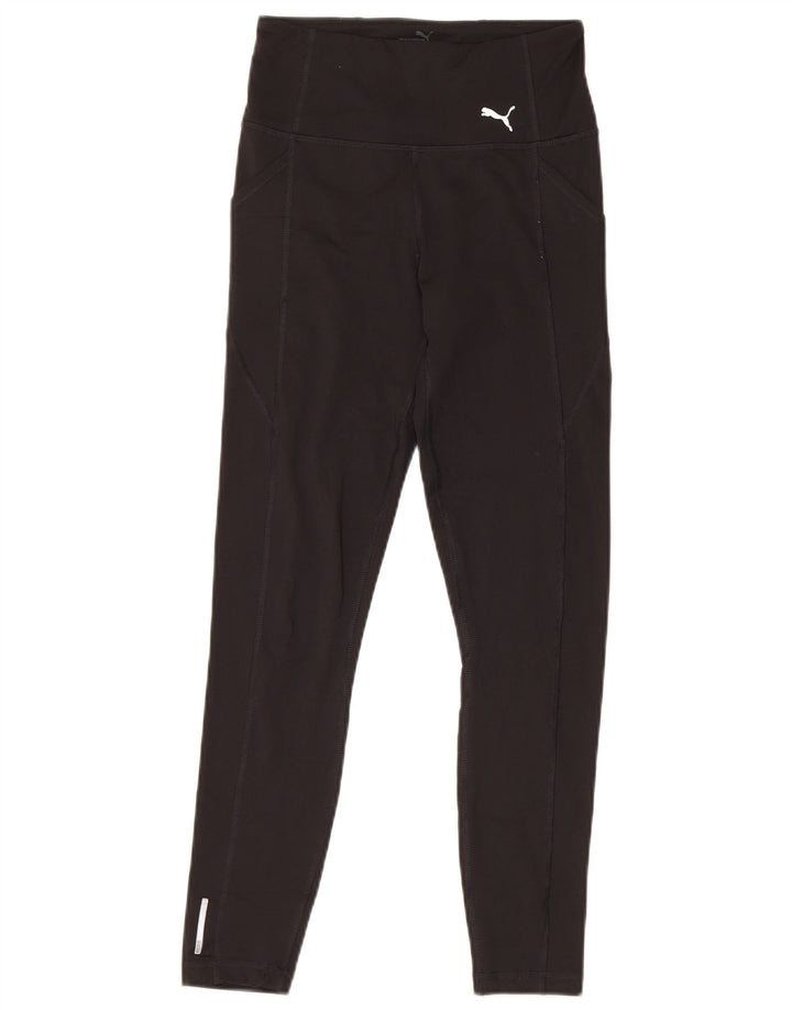Puma Damen Leggings UK 4 XS Schwarz Polyester