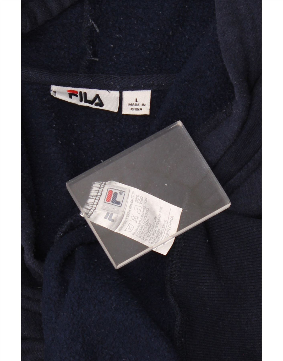 FILA Herren-Kapuzenpullover mit Grafik, groß, marineblau, Baumwolle