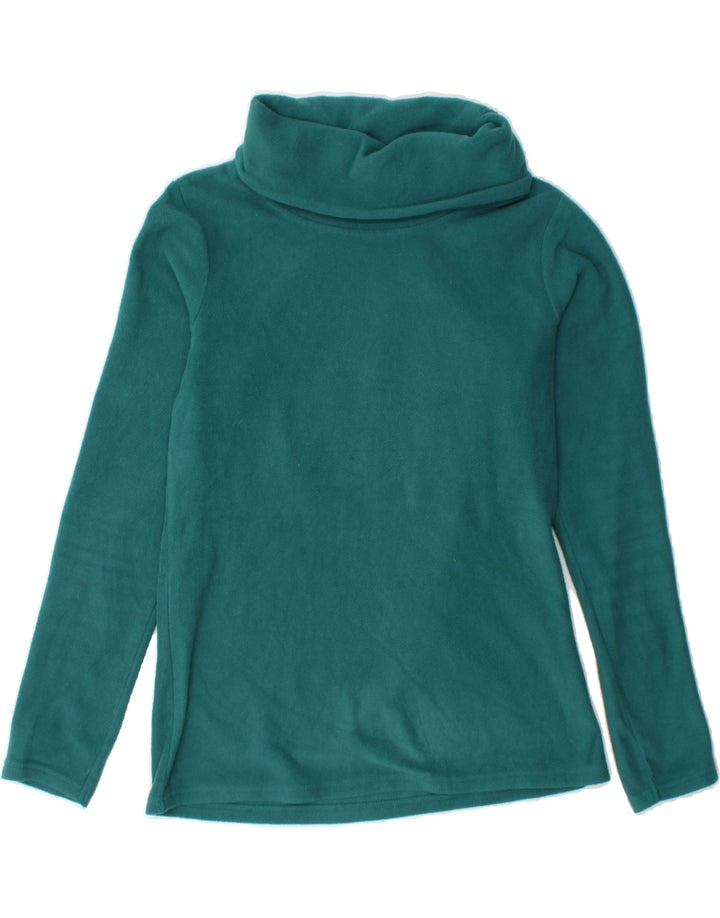 MOUNTAIN WAREHOUSE Womens Roll Neck Fleece Jumper UK 8 Small Green Vintage Mountain Warehouse and Second-Hand Mountain Warehouse from Messina Hembry 