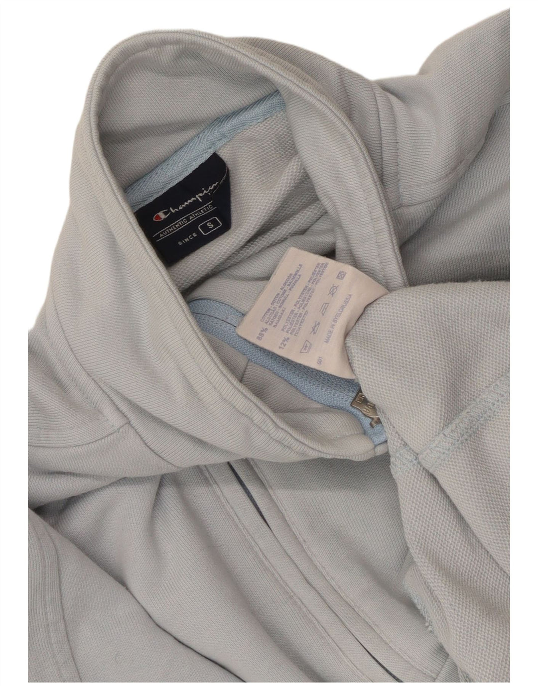 Champion Damen-Trainingsanzug-Top-Jacke, UK 10, Größe S, Blau, Baumwolle