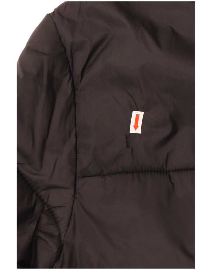 Zara Herren Wattierte Jacke UK 40 Large Schwarz Polyester