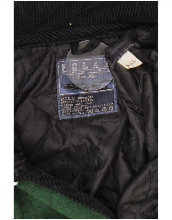 Vintage Herren Steppjacke UK 44 2XL Grün Polyester