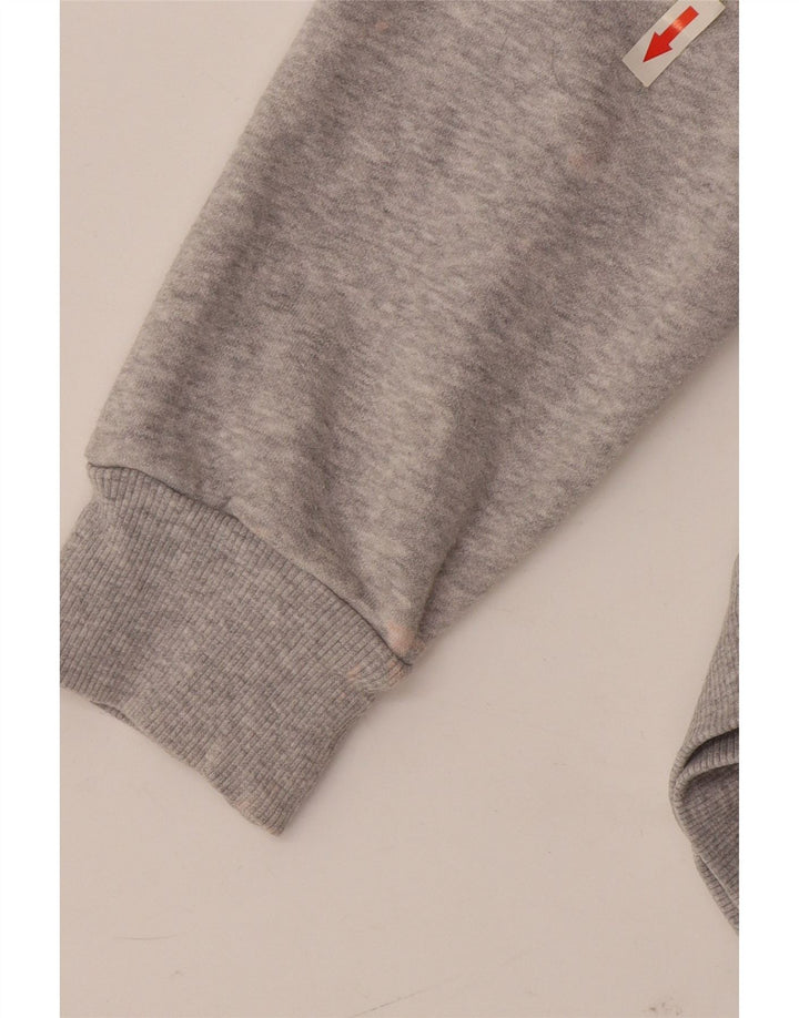 Puma Damen Grafik-Sweatshirt-Pullover aus mittelgrauer Baumwolle