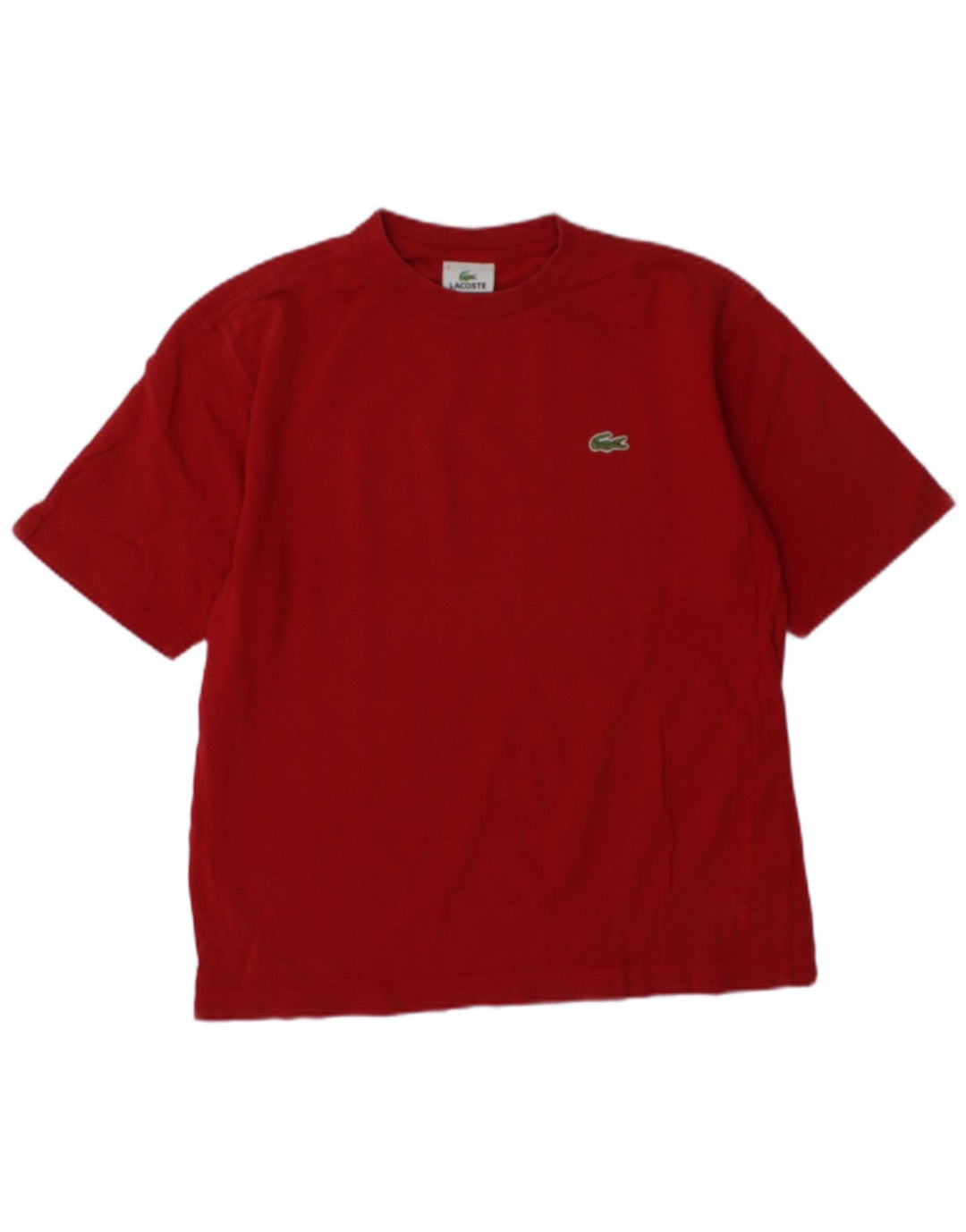 Lacoste Herren T-Shirt Top Größe 3 Kleine rote Baumwolle