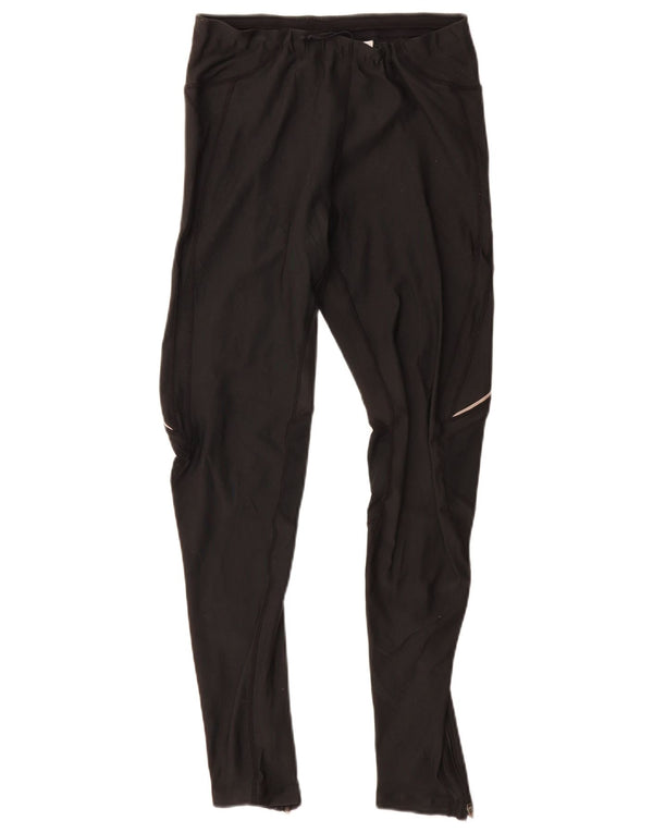 Nike Damen Leggings UK 14/16 Large Schwarz Polyester