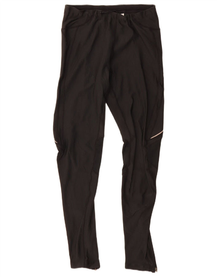 Nike Damen Leggings UK 14/16 Large Schwarz Polyester
