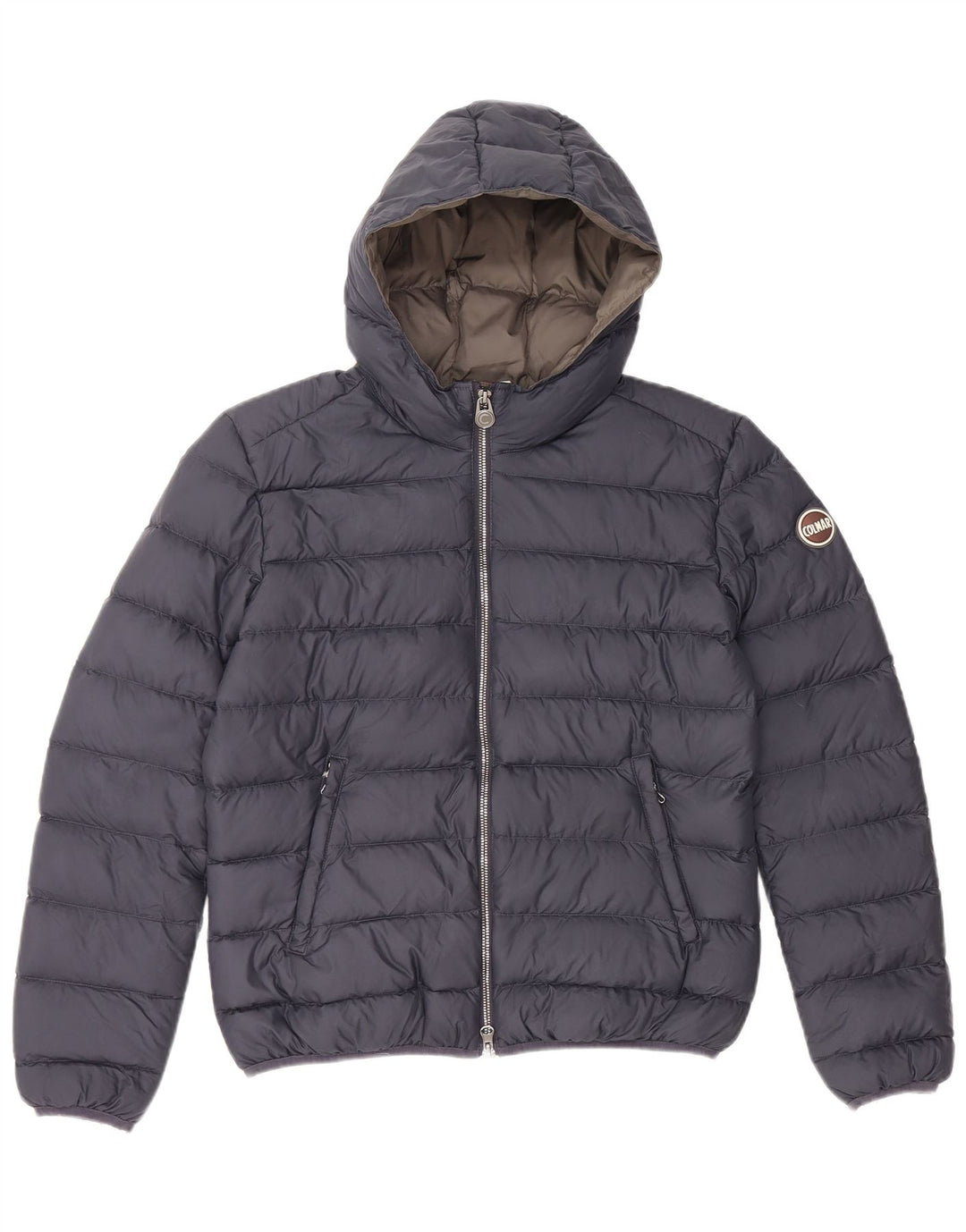 Colmar Damen Wattierte Jacke mit Kapuze IT 44 Mittelblaues Polyester