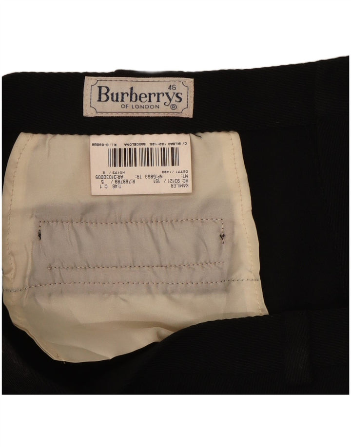 Burberrys konische Anzughose für Damen, IT 46, Größe L, W32, L29, Schwarz, Polyester