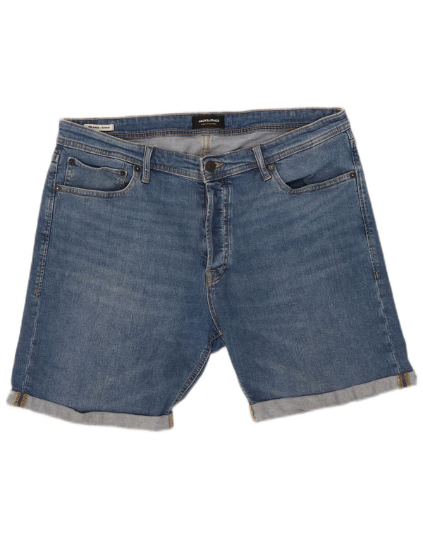 Jack & Jones Herren Chris Relaxed Fit Denim Shorts XL W38 Blaue Baumwolle
