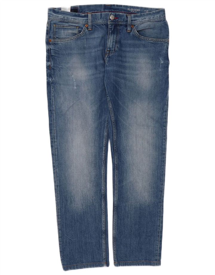 TOMMY HILFIGER Herren Sleenker Slim Jeans W33 L29 Blaue Baumwolle
