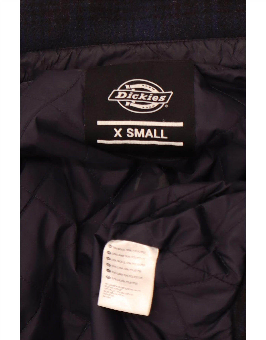 DICKIES Herren Lumberjack Flanellhemd XS Marineblau karierte Wolle