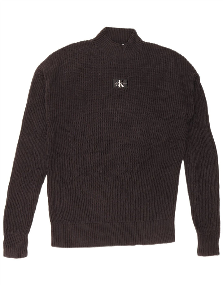 Calvin Klein Jeans Herren Rollkragenpullover, Pullover, Größe L, Schwarz