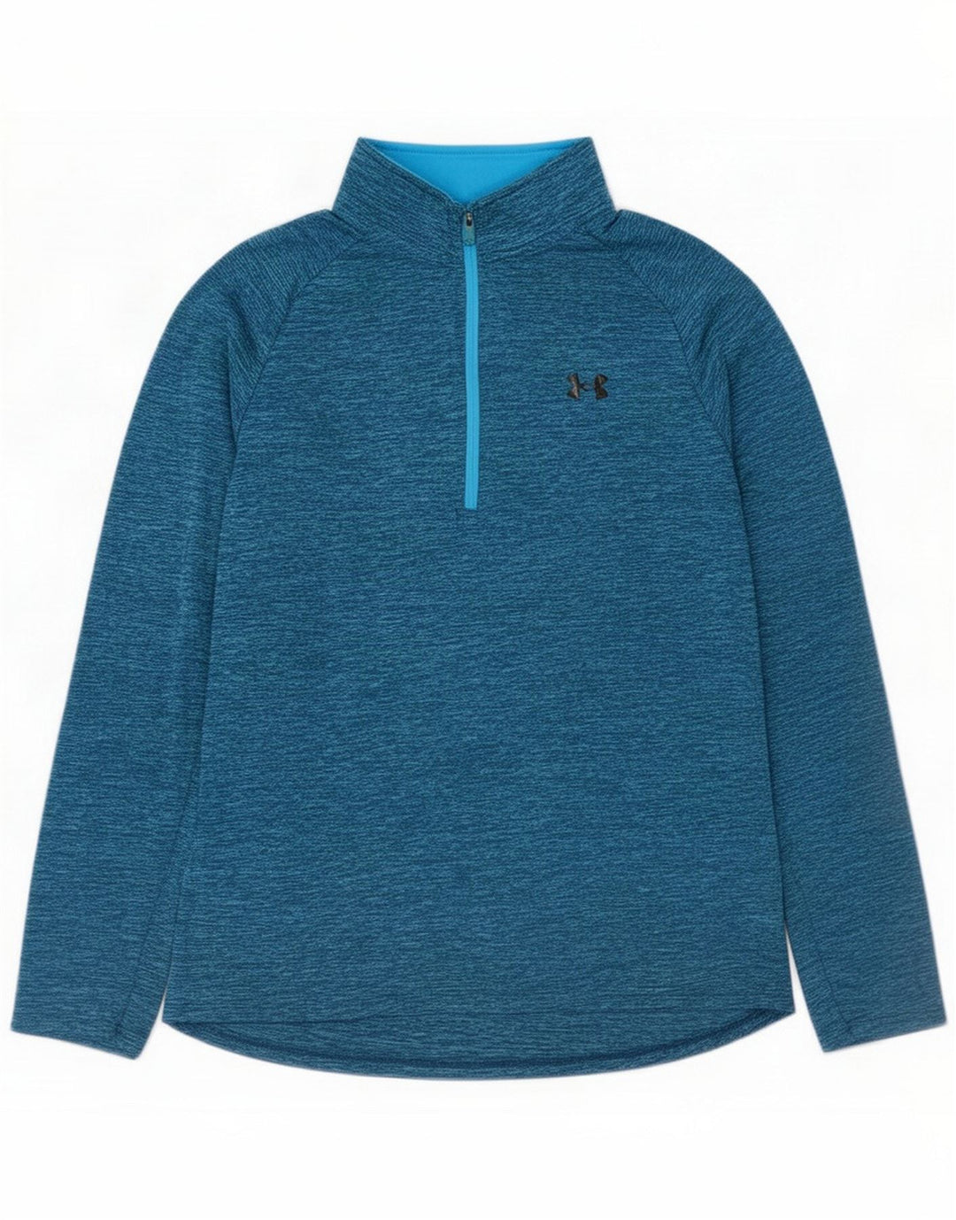 Under Armour Herren-Pullover-Trainingsanzugoberteil mit Reißverschluss und Halsausschnitt, groß, blau meliert