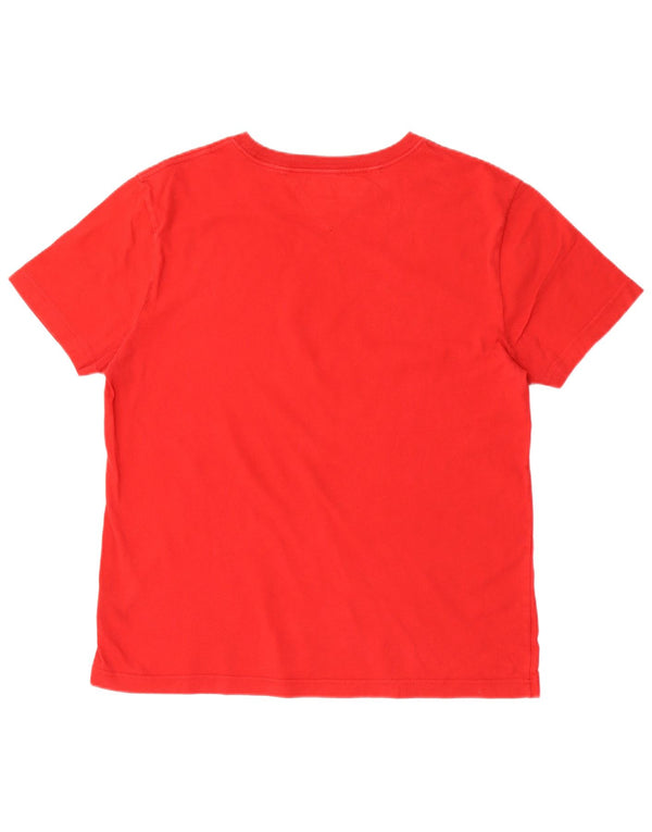 Tommy Hilfiger Herren Grafik-T-Shirt-Oberteil XL aus roter Baumwolle