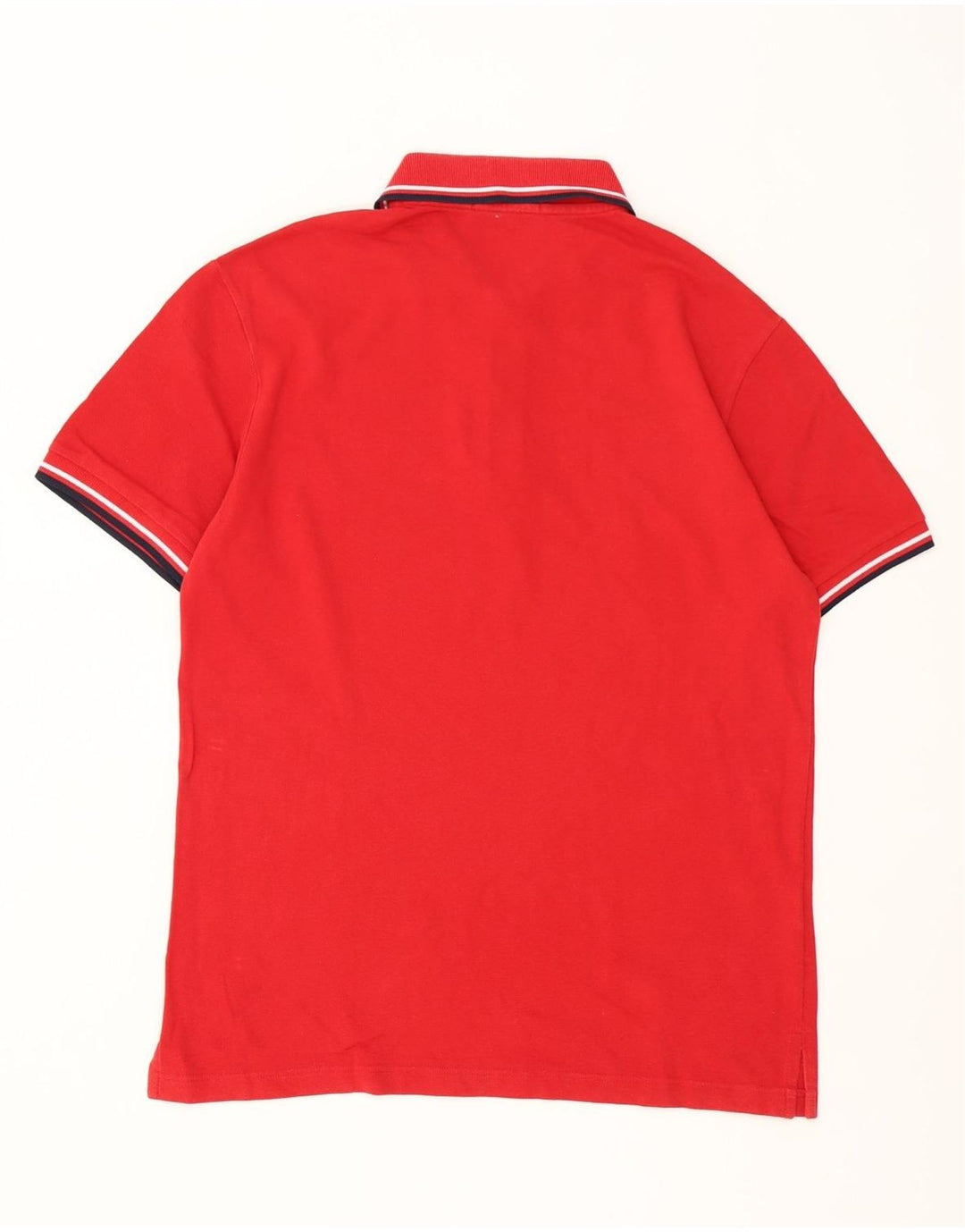 Fred Perry Herren-Poloshirt aus mittelroter, gestreifter Baumwolle