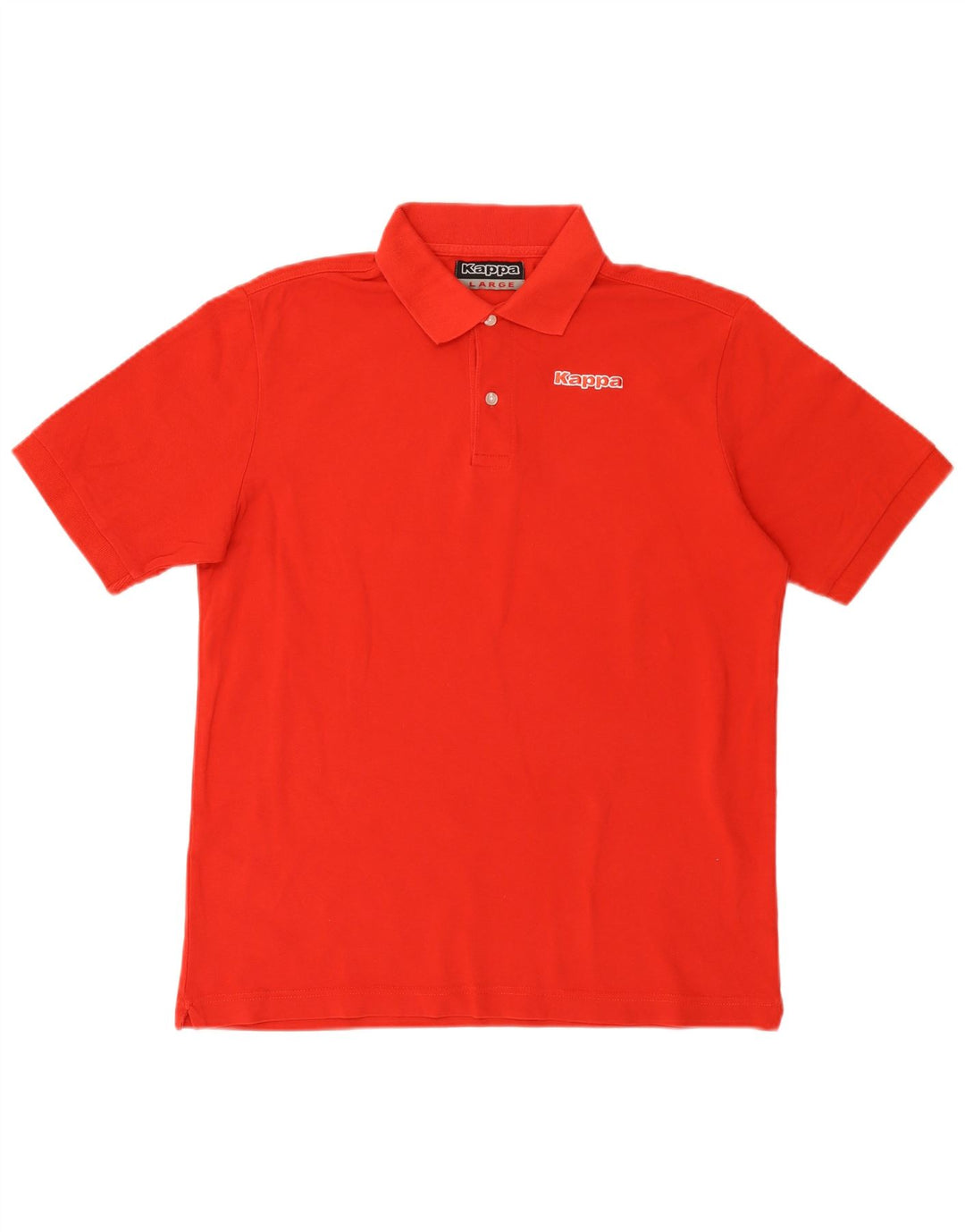 Kappa Herren-Poloshirt, große rote Baumwolle