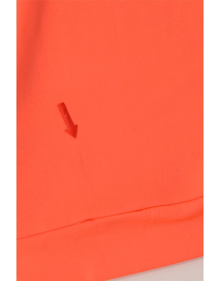 Nike Damen Dri Fit Graphic Pullover Trainingsanzug Top UK 10 Small Orange