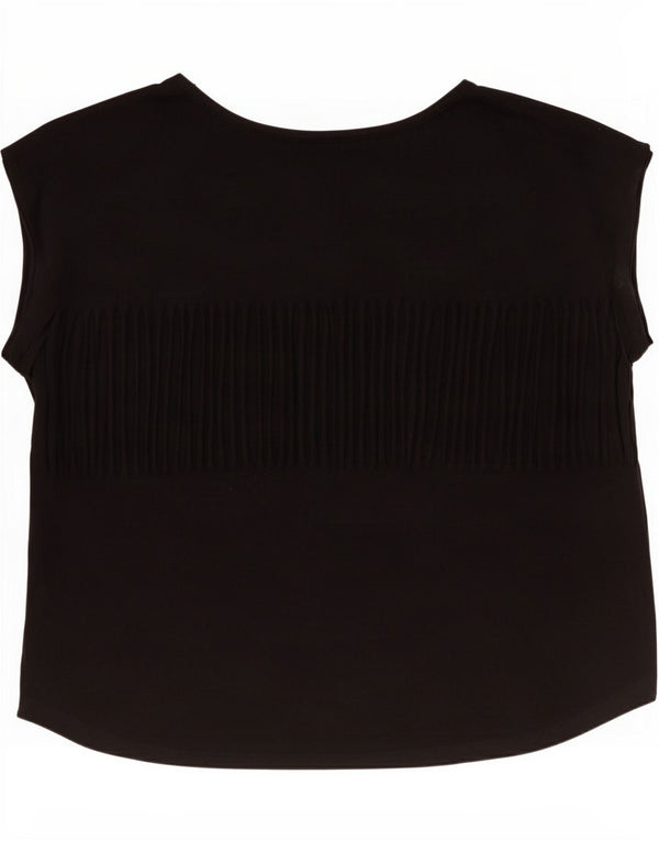 Guess Damen-T-Shirt mit übergroßem Grafik-T-Shirt, UK 10, Größe S, Schwarz, Tiermuster
