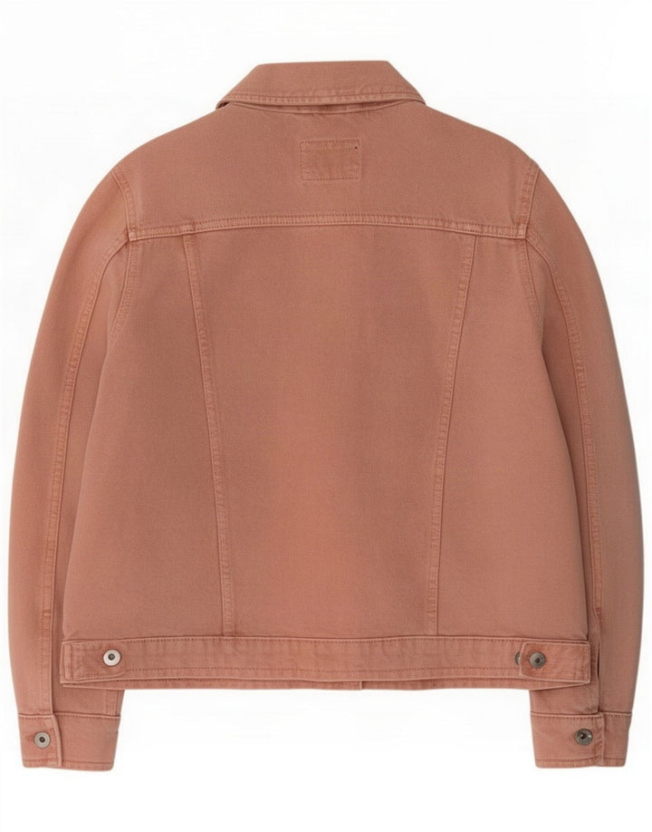 Marks & Spencer Damen Jeansjacke UK 18 XL Rosa Baumwolle