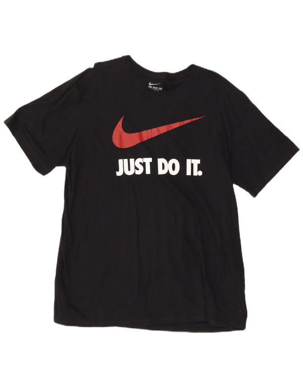 Nike Herren Athletic Cut Graphic T-Shirt Top 2XL Schwarz Baumwolle