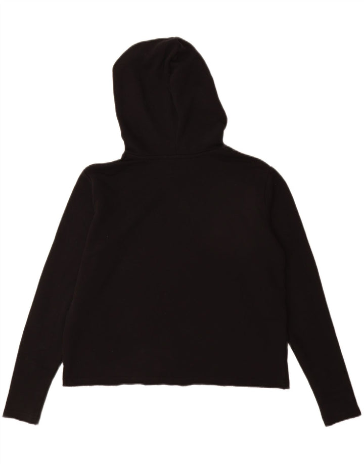 WRANGLER Damen-Pullover mit übergroßem grafischem Kapuzenpullover, Gr. 10, Größe S, Schwarz, Baumwolle