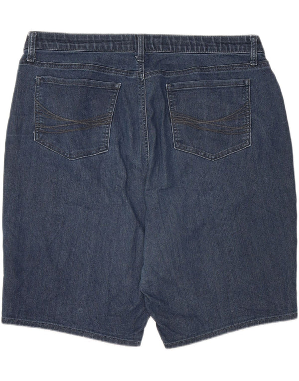 LEE Damen Riders Denim-Shorts mit hoher Taille, US 20, 3XL, W40, blaue Baumwolle