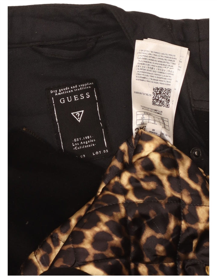 Guess Damenmantel UK 8 Small Schwarze Wolle