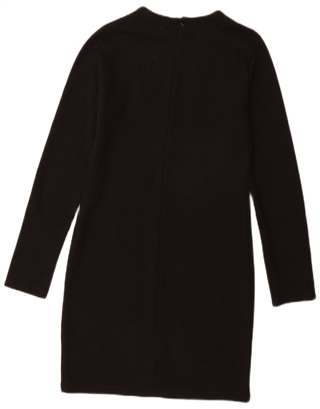 Zara Damen Pulloverkleid UK 12 Mittelschwarze Baumwolle