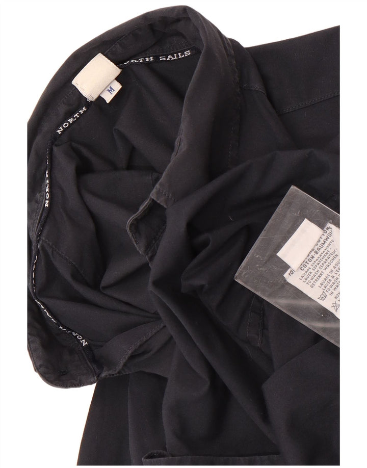 North Sails Herrenhemd aus mittelschwarzer Baumwolle