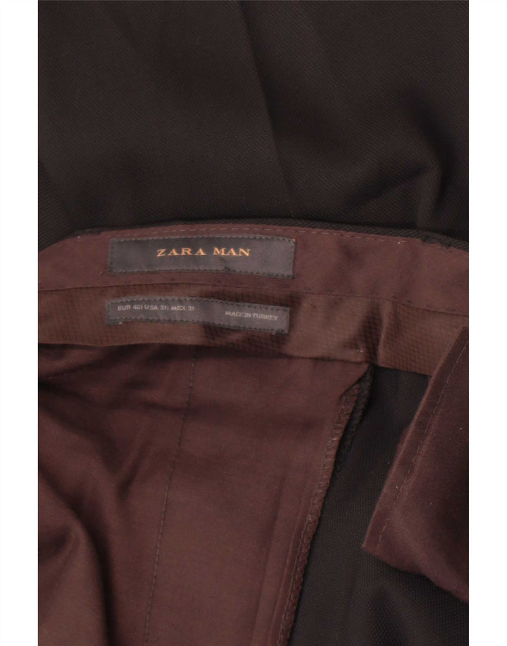 Zara Slim Chino-Hose für Herren, EU 40, M, W31, L32, Schwarz
