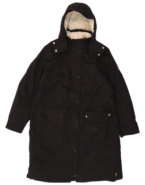 Joules Damen-Parkajacke mit Kapuze, UK 18, XL, Schwarz, Polyester