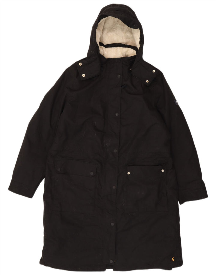 Joules Damen-Parkajacke mit Kapuze, UK 18, XL, Schwarz, Polyester