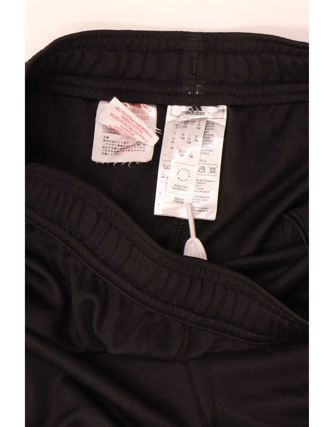 Adidas Jungen Aeroready Trainingshose 13–14 Jahre, schwarzes Polyester