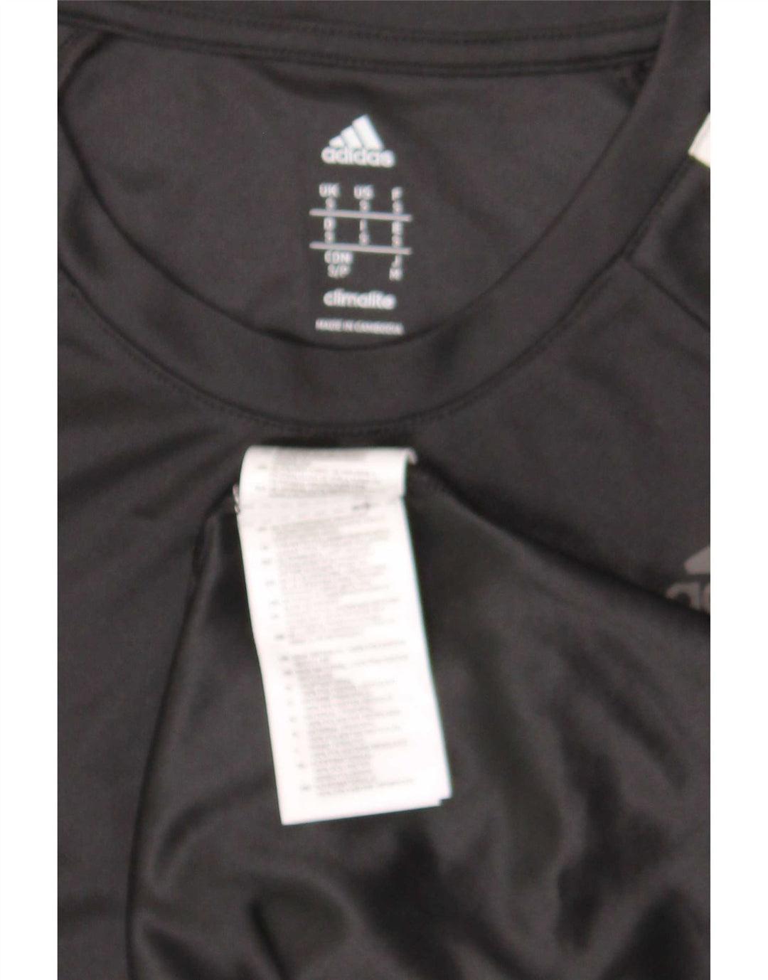 Adidas Herren T-Shirt Top Small Schwarz Polyester Sport