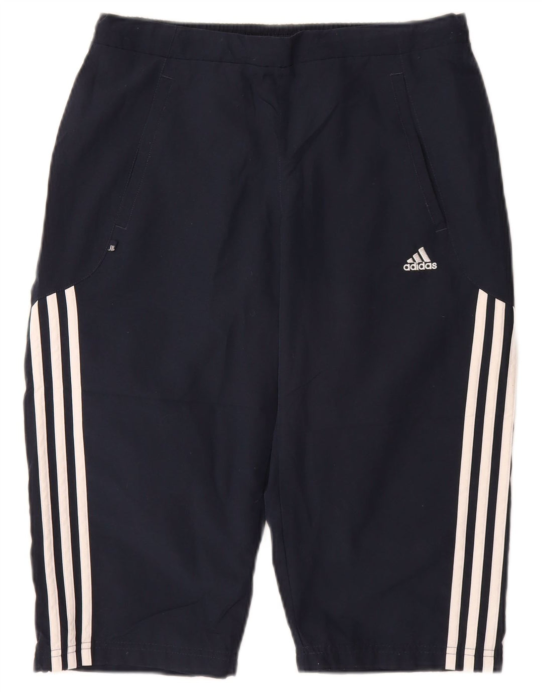 Adidas Damen Bermuda Sport Shorts UK 12 Medium Marineblau Polyester