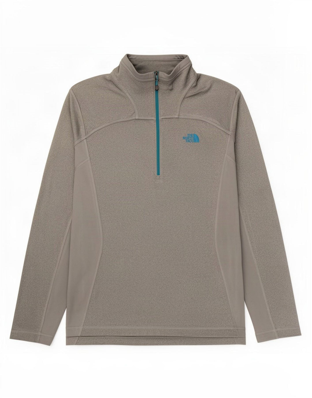 The North Face Herren-Pullover-Trainingsoberteil mit Reißverschluss und Reißverschluss, Mittelgrau meliert
