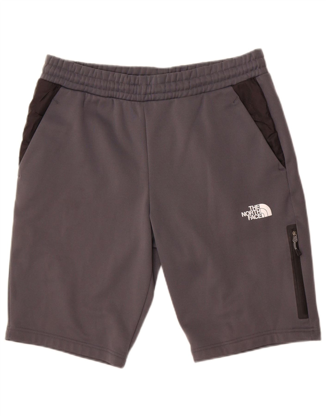 The North Face Herren-Sportshorts aus mittelgrauem Polyester