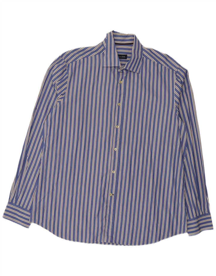 Massimo Dutti Herrenhemd 2XL Blau gestreift
