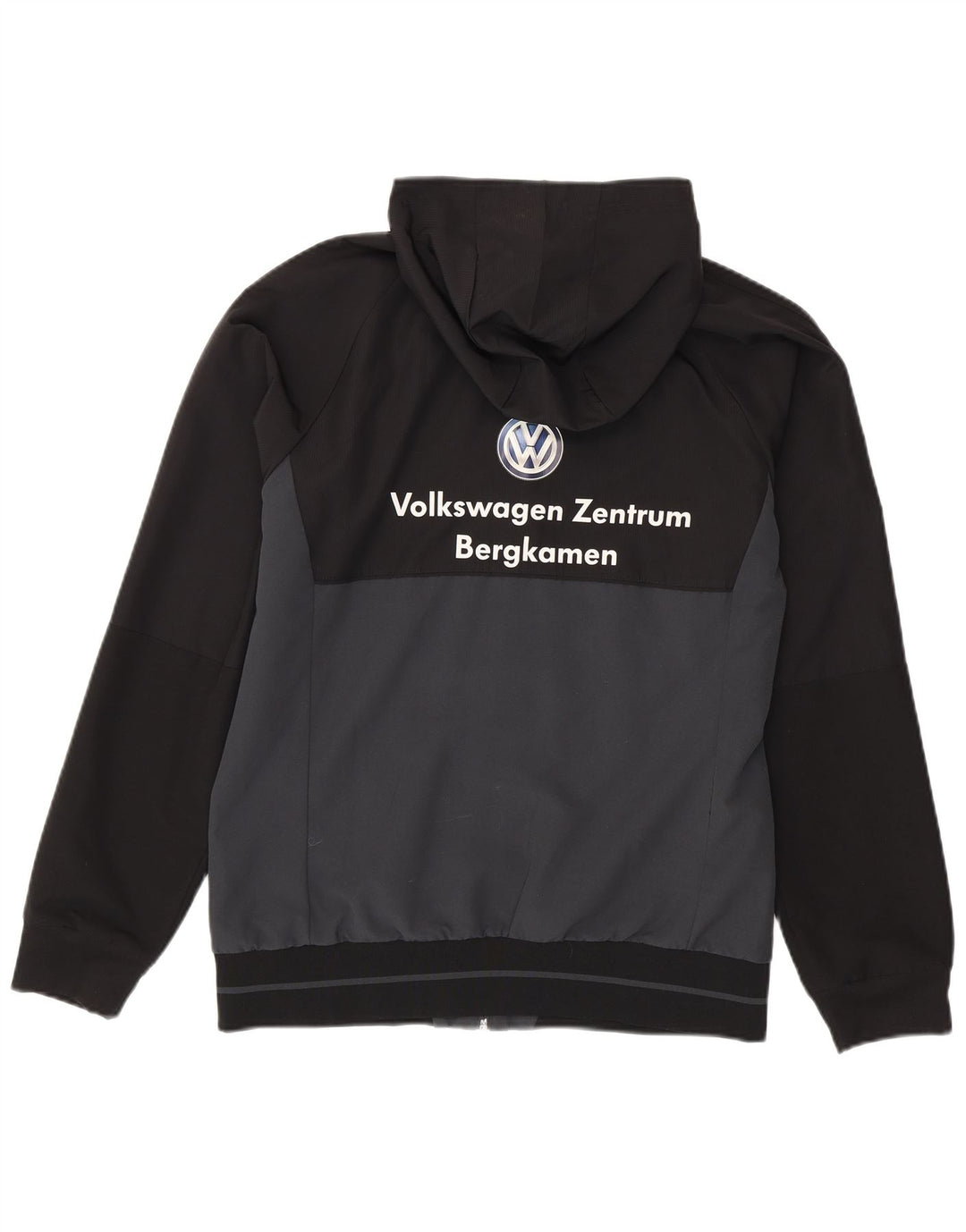 Adidas Herren-Trainingsanzug mit Kapuze, mittelgroß, Schwarz, Farbblock