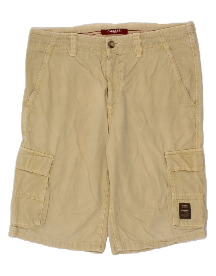 CARRERA Mens 618 Cargo Shorts W33 Medium Beige Cotton Vintage Carrera and Second-Hand Carrera from Messina Hembry 