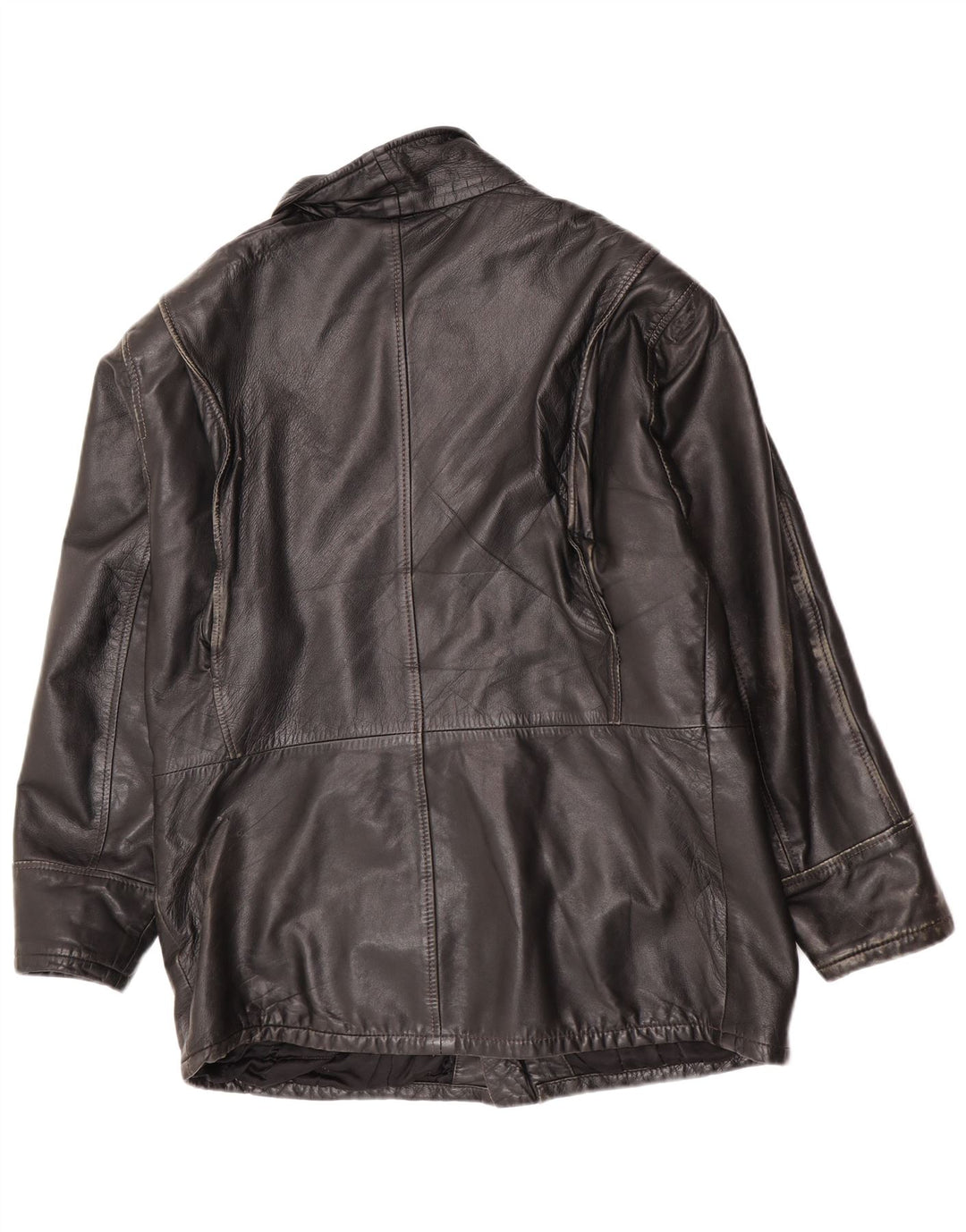 Vintage Herren Lederjacke UK 40 Large Schwarz