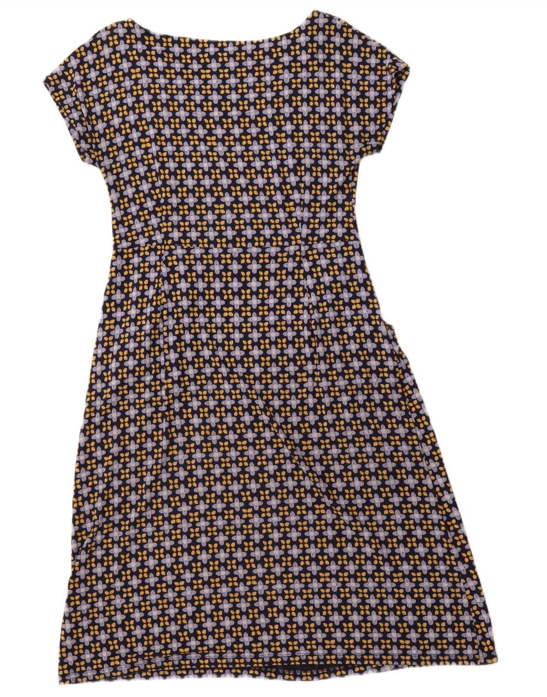 WHITE STUFF Damen-A-Linien-Kleid, UK 12, mittleres Marineblau mit Blumenmuster, Viskose
